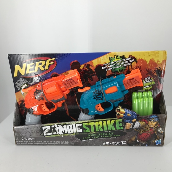 Nerf Zombie Strike Double Strike 2 pack Duo - New!